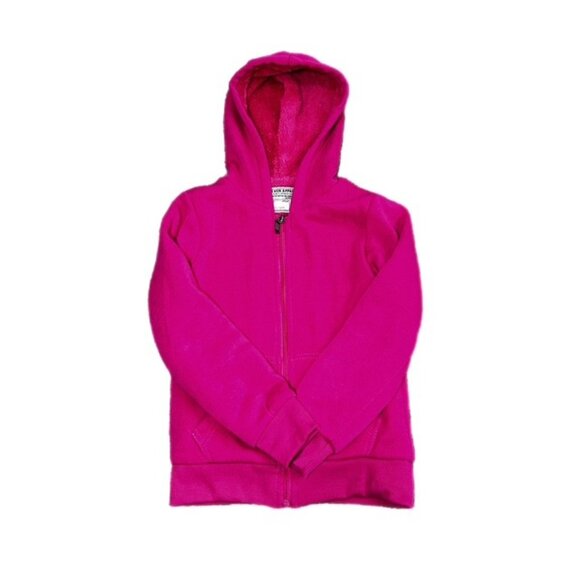 Seven Apparel Girl's Warm Fur Lined Hoodie Dark Pink Size 10/12 (M-L) - Picture 2 of 8